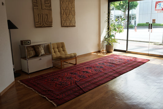 Afghanistan Vintage Baluch 1980年代 381 × 152 cm No.AF2529