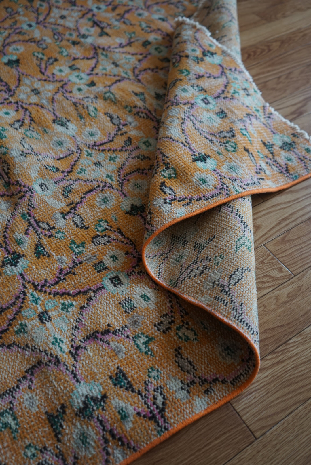TURKEY OLD ISPARTA CALLOT ORANGE 1970年代 232 × 140 cm No.TR25149