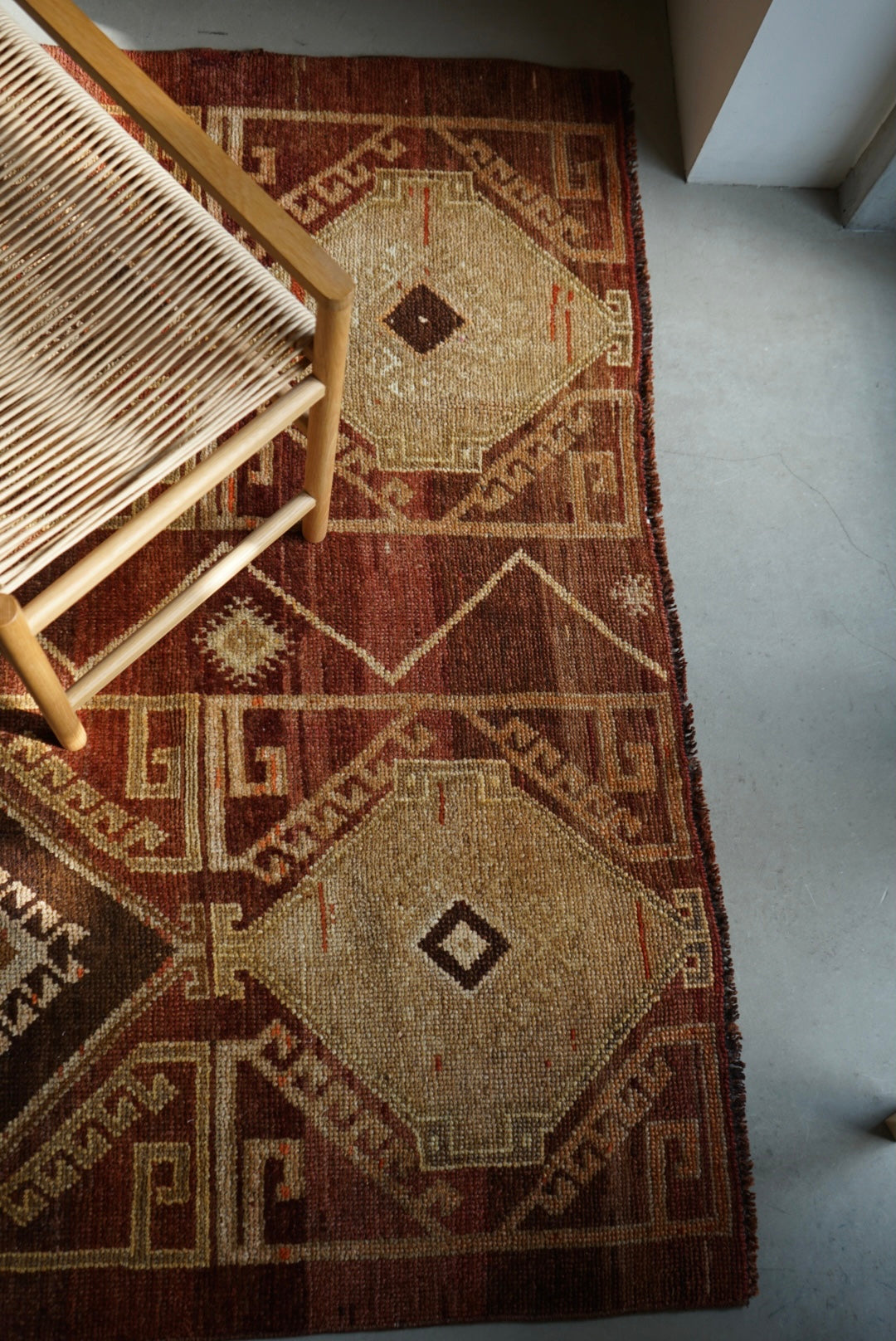 TURKEY VINTAGE ANATORIA BROWN 1980年代 256 × 155 cm No.TR25157