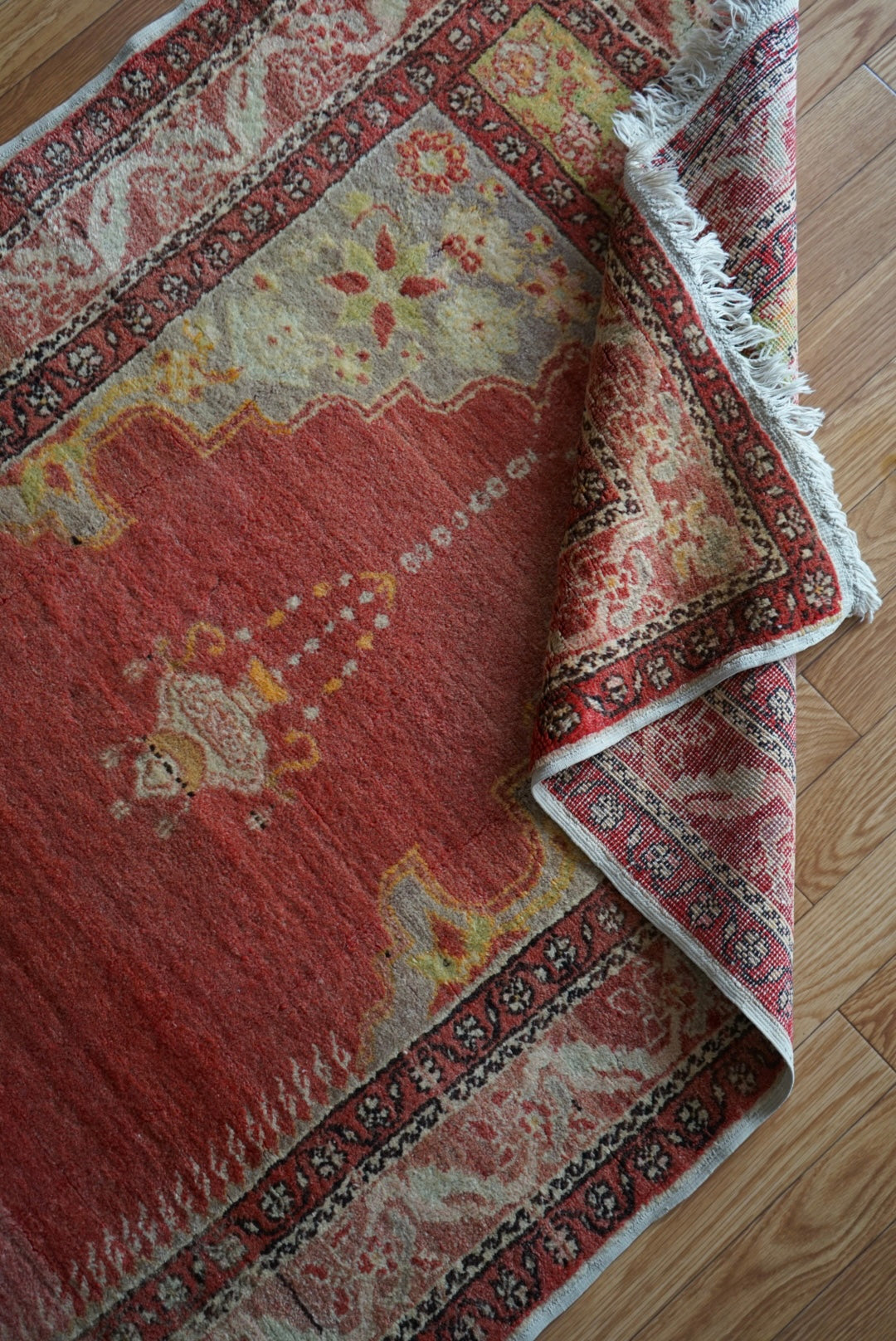 Tribal rug Türkiye Old Kayseri Prayer 1980年代 165 × 112 cm No.TR25535 / 国内送料無料・羊毛手織り絨毯