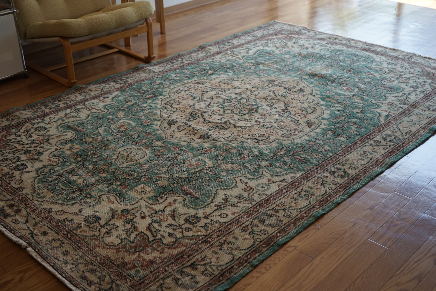 Türkiye Old Isparta EmeraldGreen 1970年代 267 × 169 cm No.TR25275