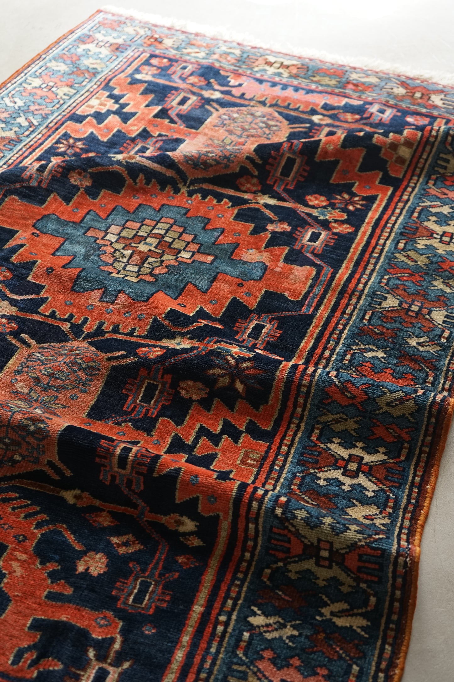 店頭販売 IRAN ANTIQUE BAKHTIARI 1820-1840年代 151 × 101 cm