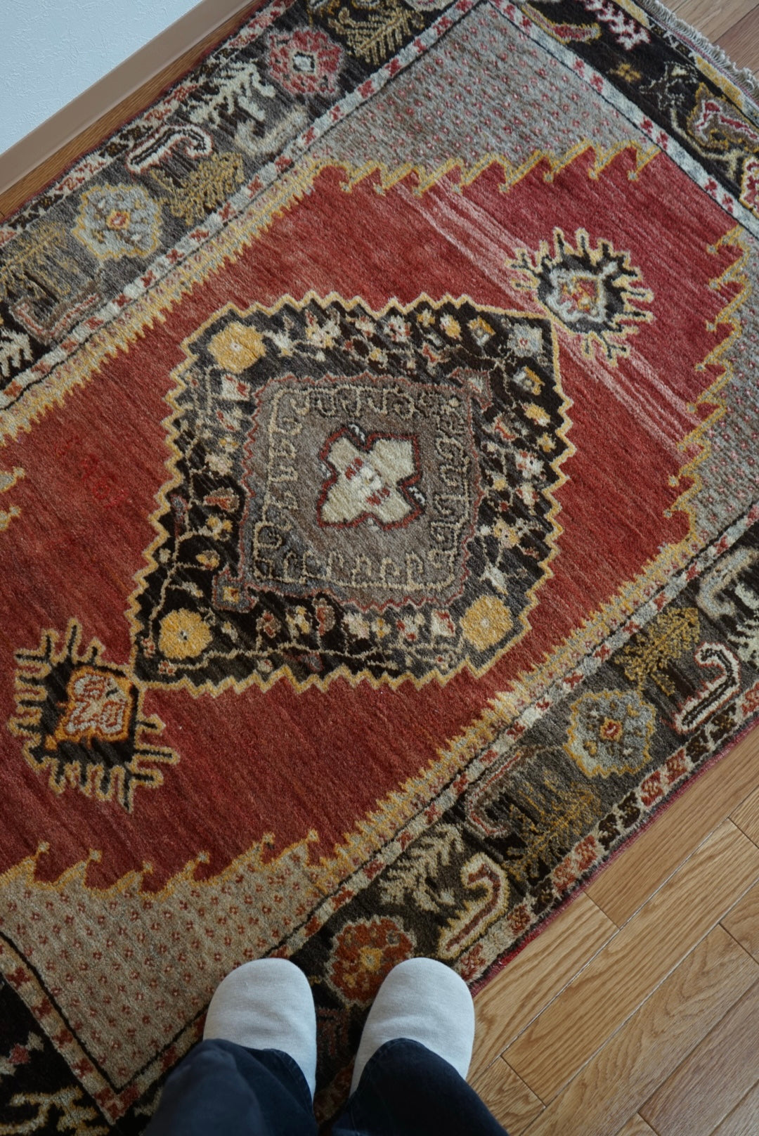 TRIBAL RUG TURKEY OLD KONYA OUSHAK 1965年代 164 × 115 cm No.TR25194