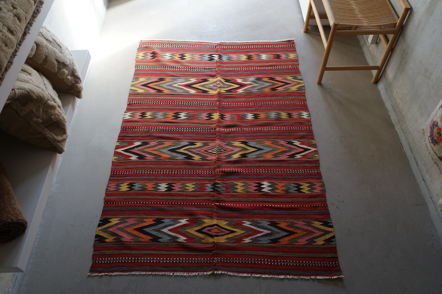 Türkiye Old Balkan Kilim 1950-1960年代 159 × 116 cm