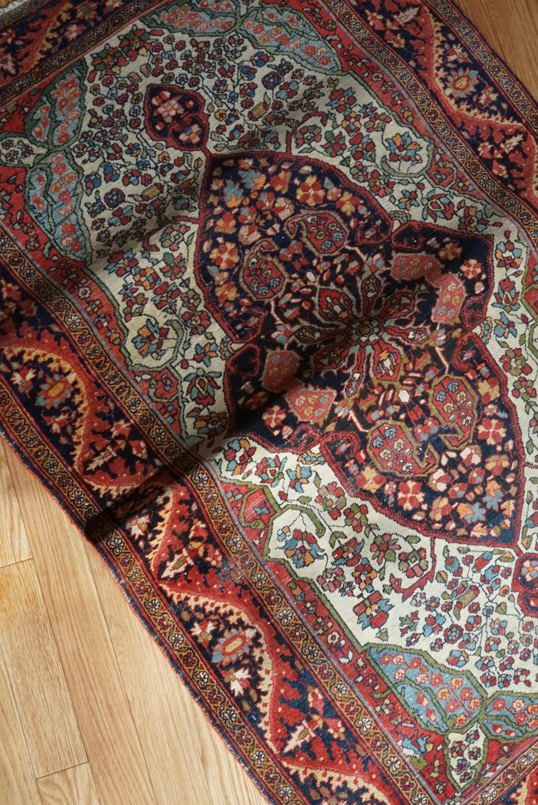 店頭販売 Türkiye Old Kemaliye Flower Medallion 1930年代 186 × 108 cm No.TR25457