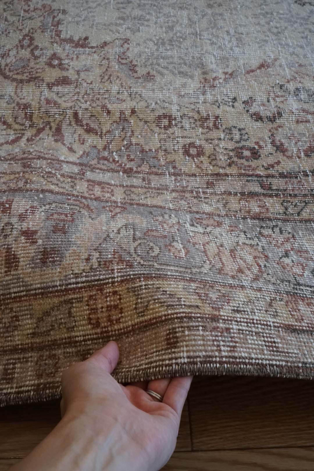 Türkiye Old Isparta Medallion Beige , Glay 1960年代 284 × 183.5 cm No.TR25476