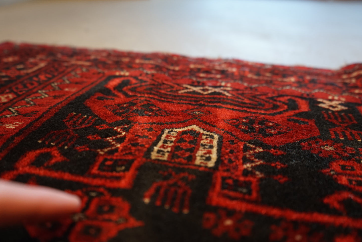 Afghanistan Old Turkmen Rich Black 1960年代 180 × 100 cm No.AF2519