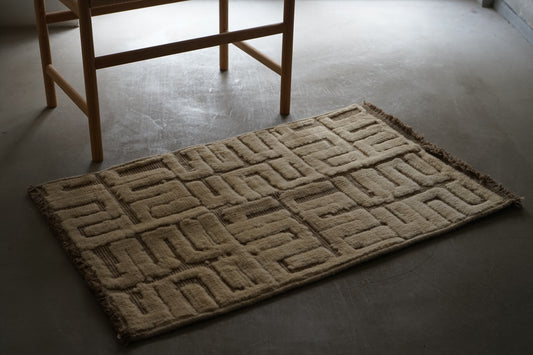 店頭販売 ORIGINAL IRAN QASHQAI KILIM DOORSIZE " QANAT " 95 × 65 cm