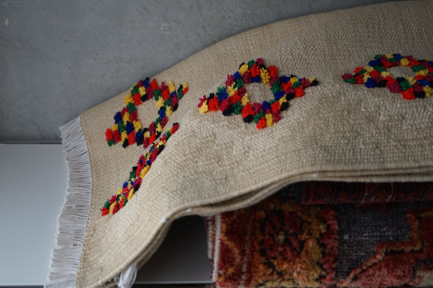 TURKEY VINTAGE KILIM DOT FLOWER 1980年代 125 × 80 cm No.TR25195