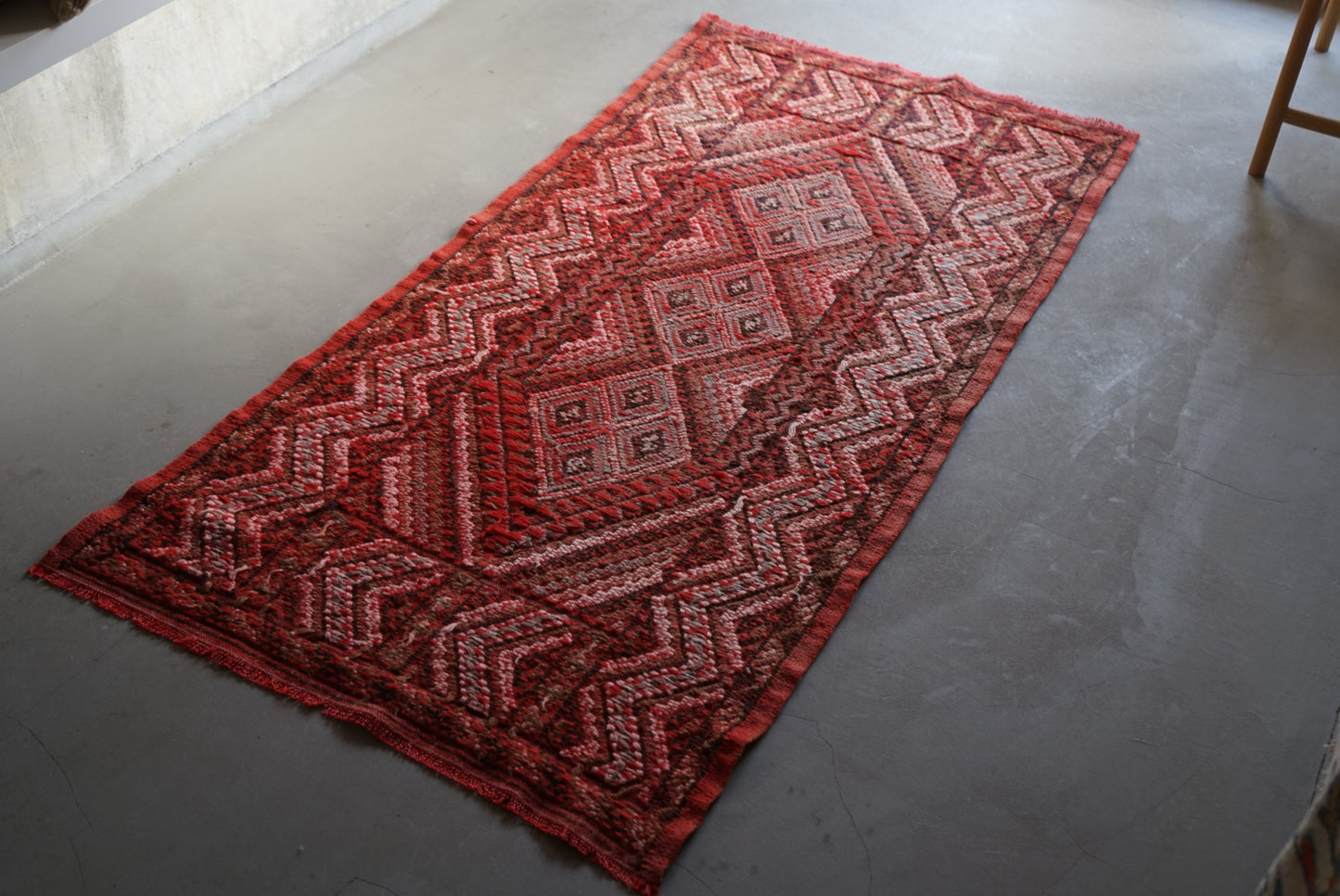 Türkiye Old Kilim Red 1970年代 180 × 88 cm No.TR25268