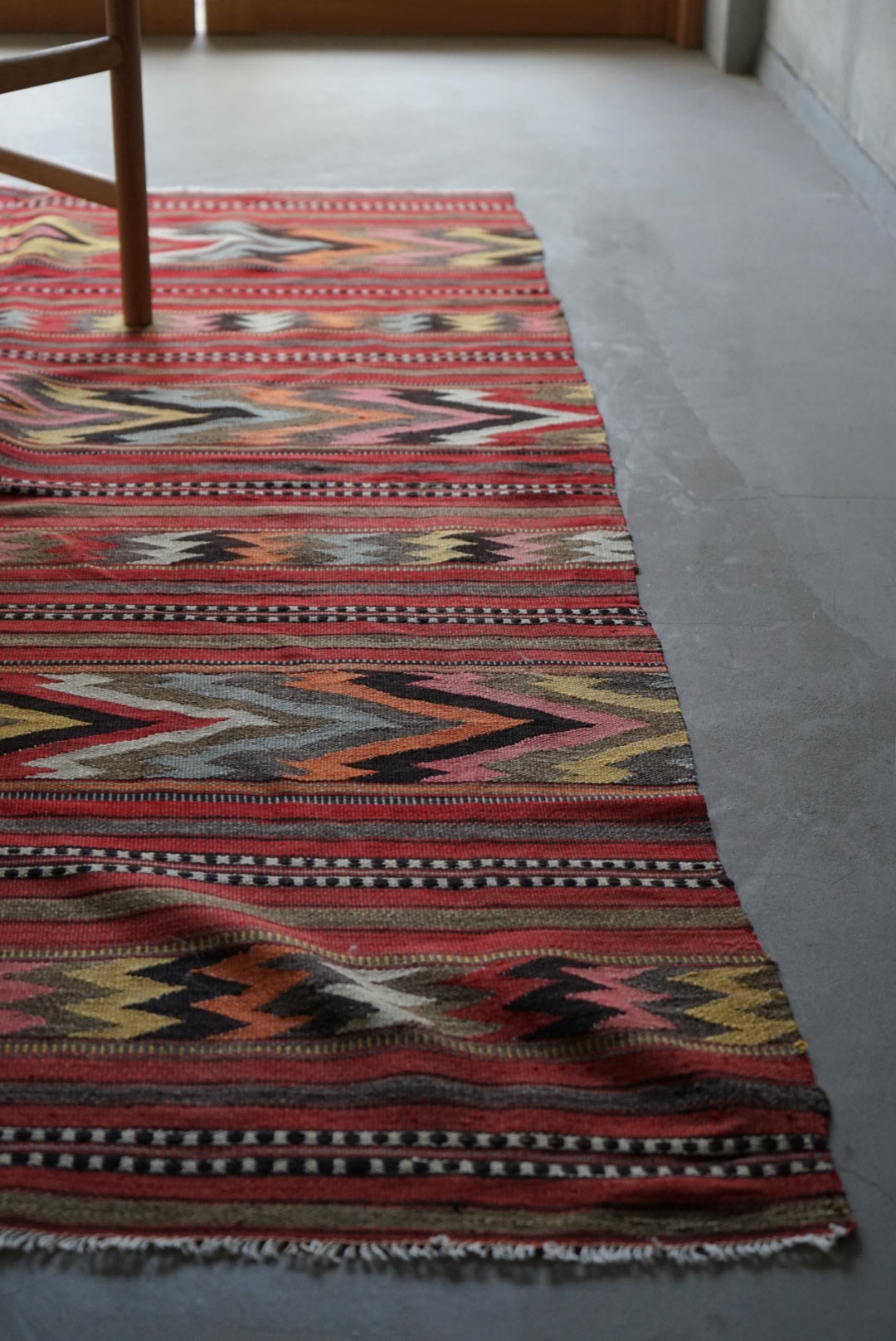 TURKEY BALKAN OLD KILIM 1950-1960年代 159 × 116 cm