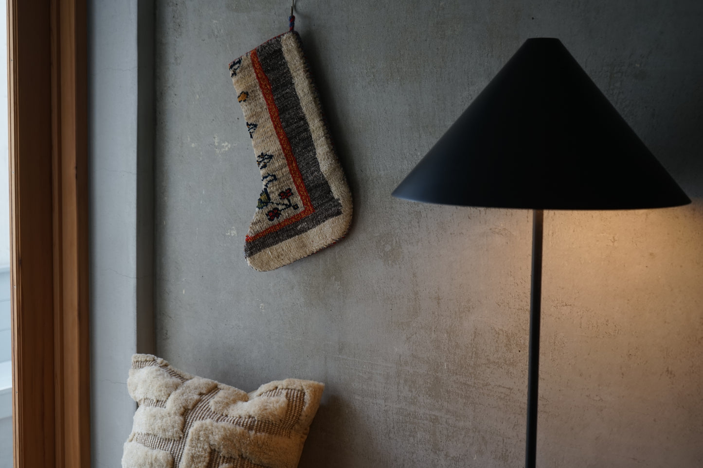 IRAN OLD-ANTIQUE CHRISTMAS SANTA SOCKS 39 × 25 cm NO.41