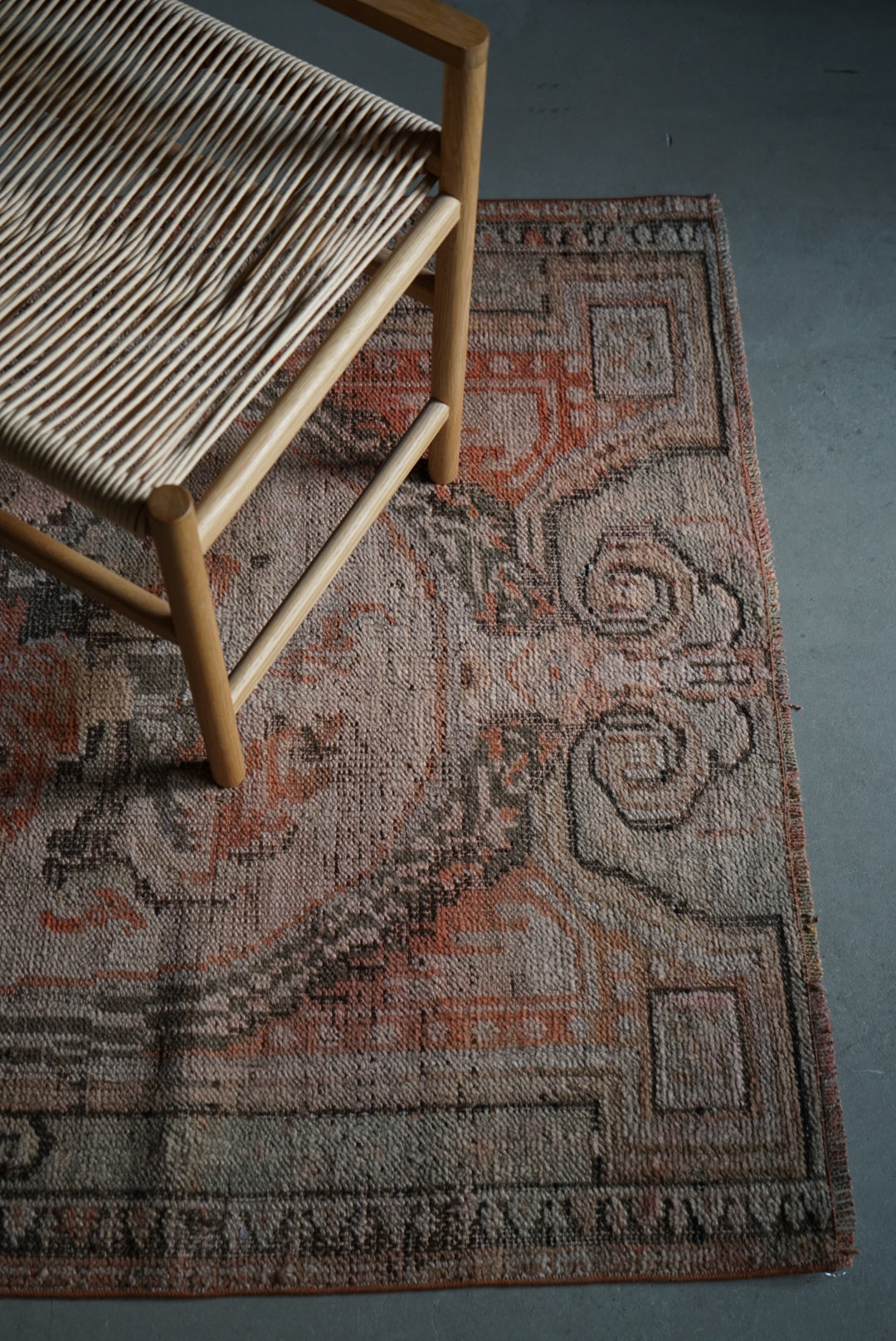 TURKEY OLD ISPARTA ROSE FLOWER 1950-1960年代 161 × 107.5 cm No.TR25129