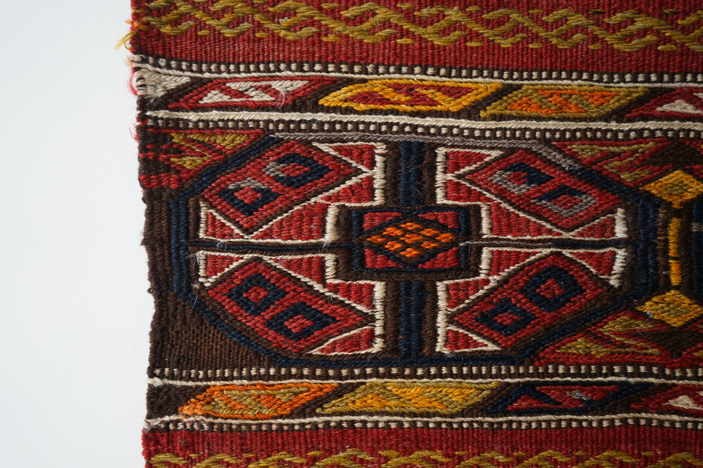 EASTERN TURKEY VINTAGE KURDISTAN KILIM 1965-1970年代 92 × 81 cm