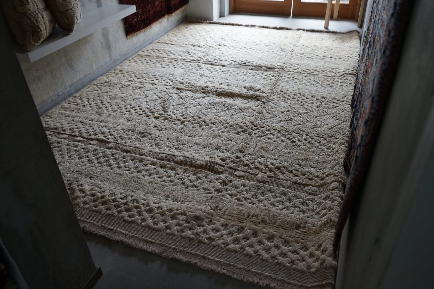 店頭販売 ORIGINAL IRAN  QASHQAI KILIM LIVING MAIN SIZE " MOM " 300 × 200 cm