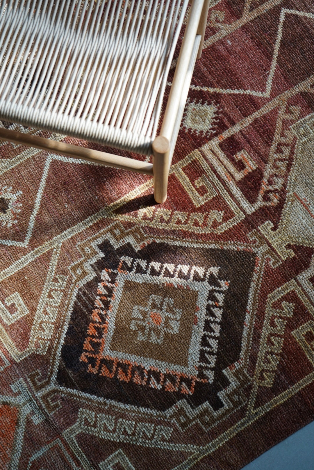 TURKEY VINTAGE ANATORIA BROWN 1980年代 256 × 155 cm No.TR25157