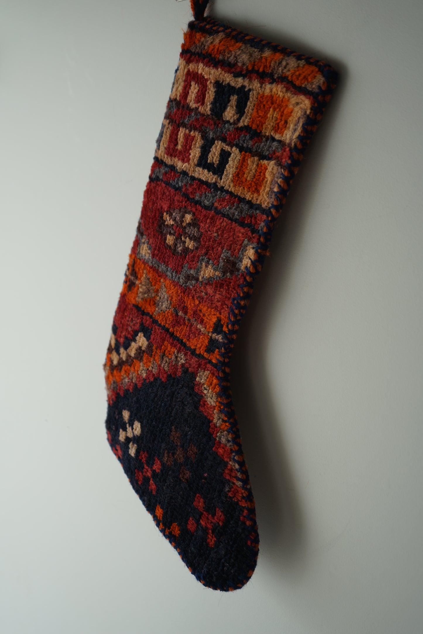 IRAN OLD-ANTIQUE CHRISTMAS SANTA SOCKS 39 × 25 cm NO.24