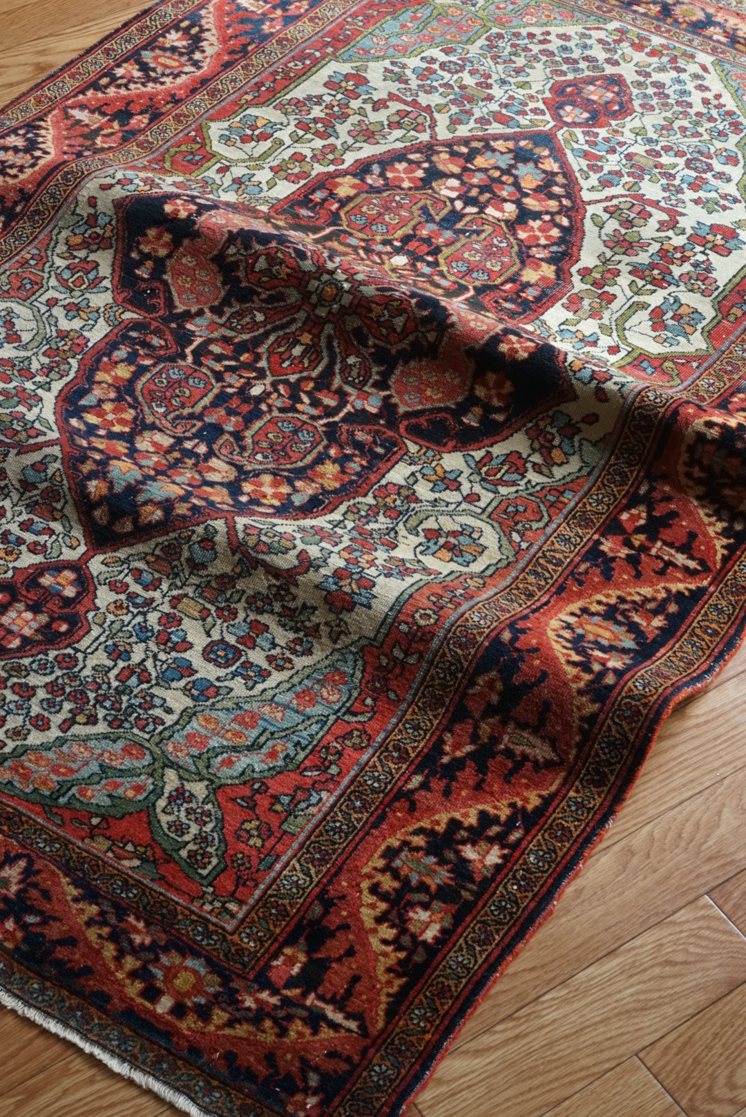 店頭販売 Türkiye Old Kemaliye Flower Medallion 1930年代 186 × 108 cm No.TR25457