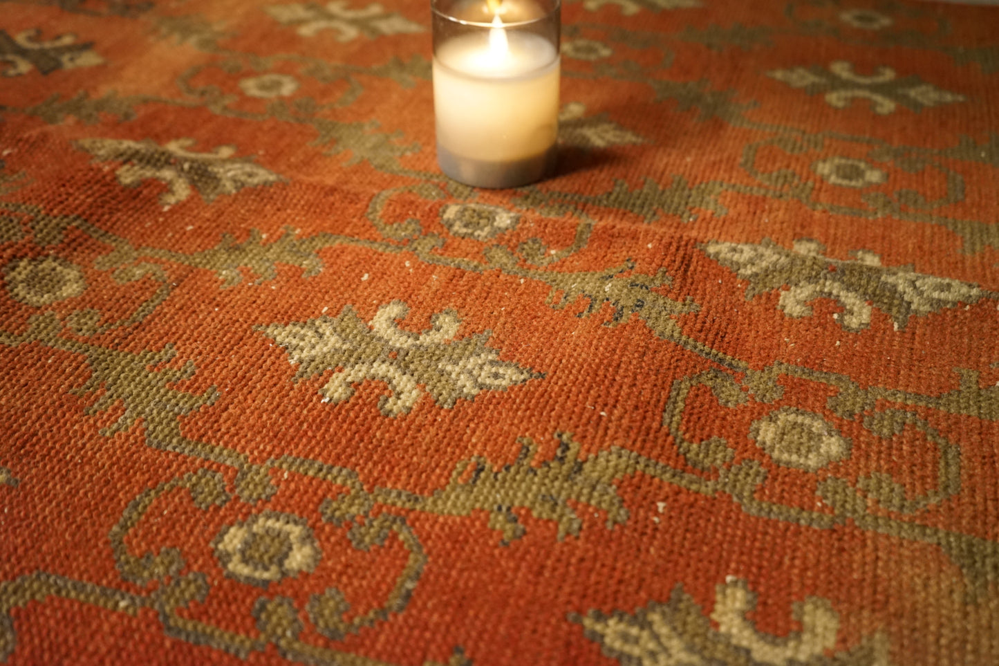 TURKEY OLD ISPARTA BLOOD ORANGE 1970年代 172 × 86 cm No.TR25150