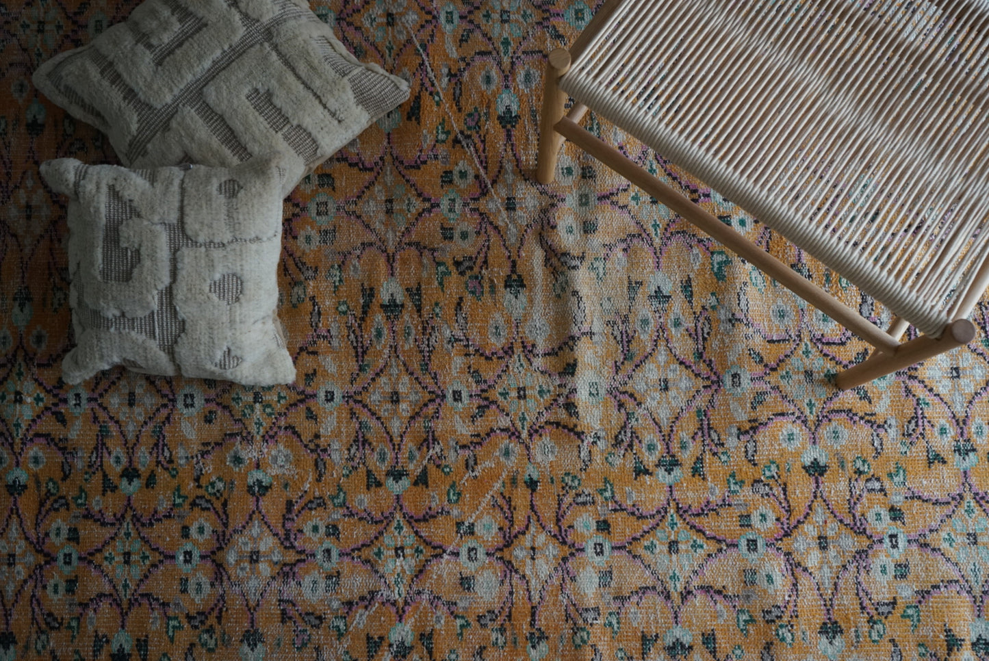 TURKEY OLD ISPARTA CALLOT ORANGE 1970年代 232 × 140 cm No.TR25149