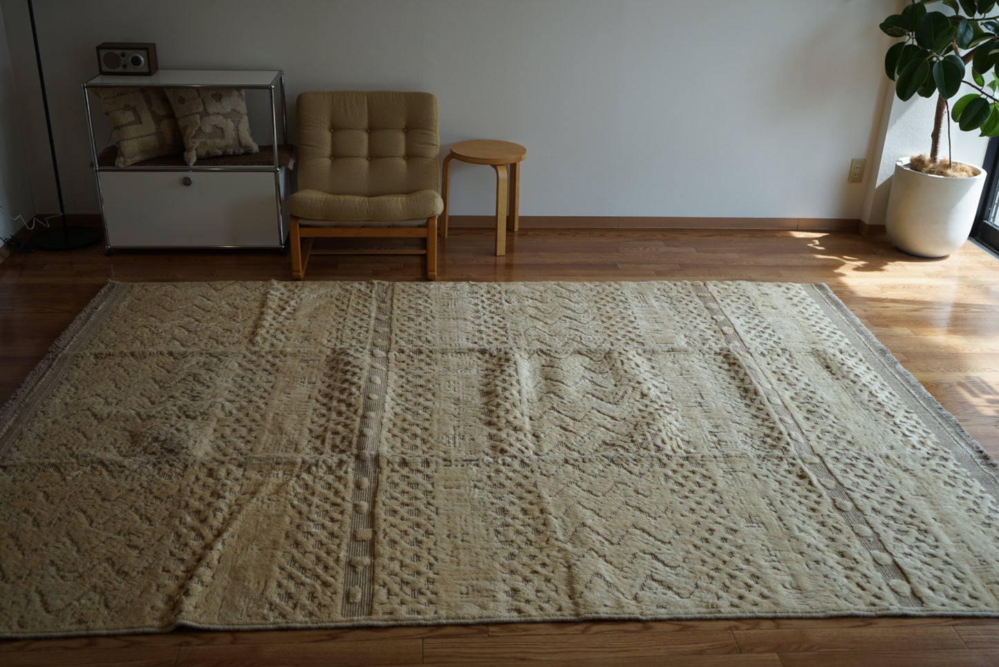 店頭販売 ORIGINAL IRAN  QASHQAI KILIM LIVING MAIN SIZE " MOM " 300 × 200 cm
