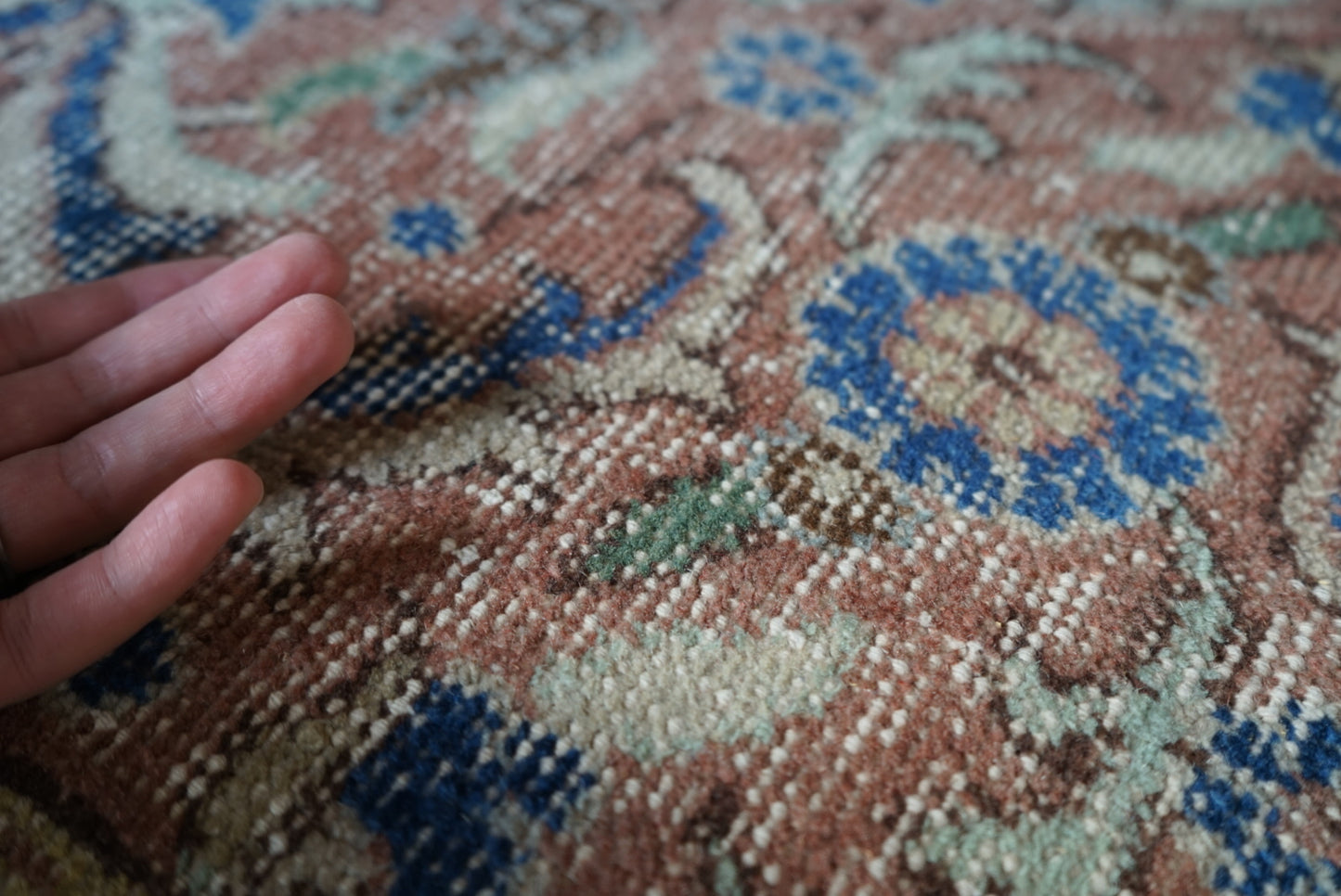 Türkiye Old Isparta Scarlet , Blue 1970年代 242 × 154 cm No.TR25264