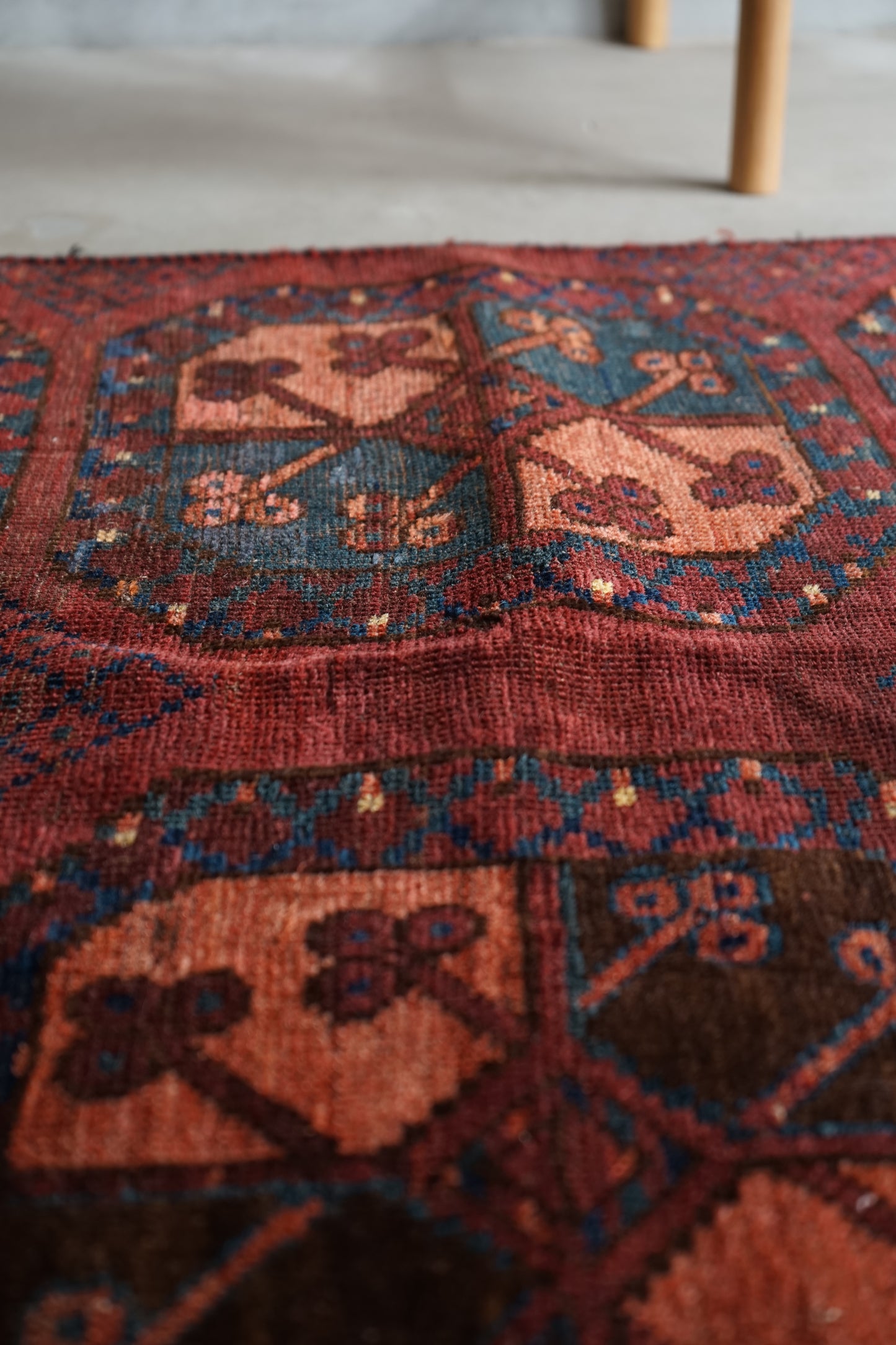 IRAN ANTIQUE TURKMEN ERSARI 1820年代 180 × 87 cm