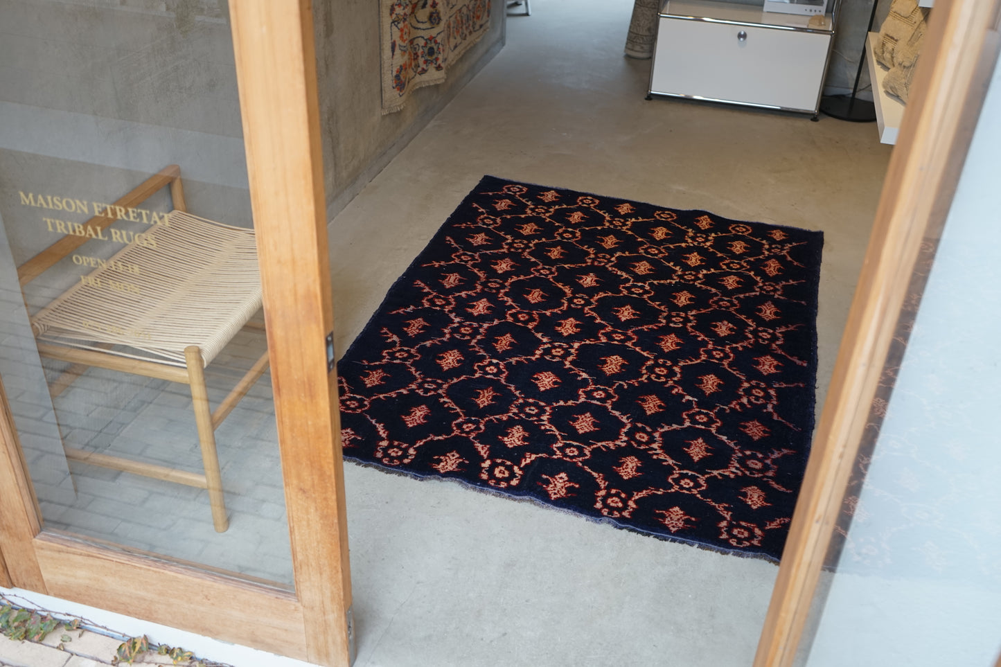 TURKEY OLD ISPARTA NAVY 1970年代 165 × 124 cm No.TR25211