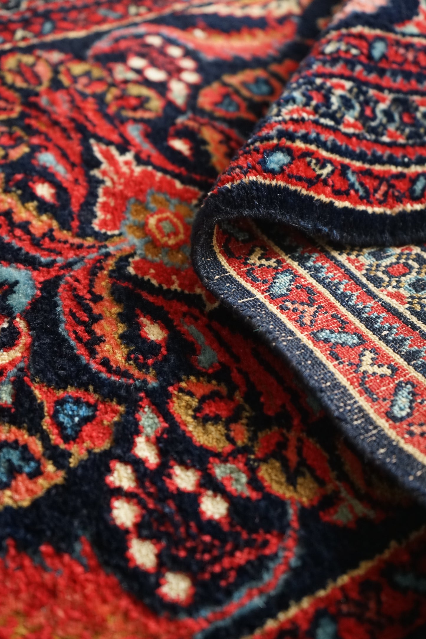 店頭販売 IRAN ANTIQUE LILIAN SAROUK MOHAJERAN FARAHAN 1820年代 118×69cm