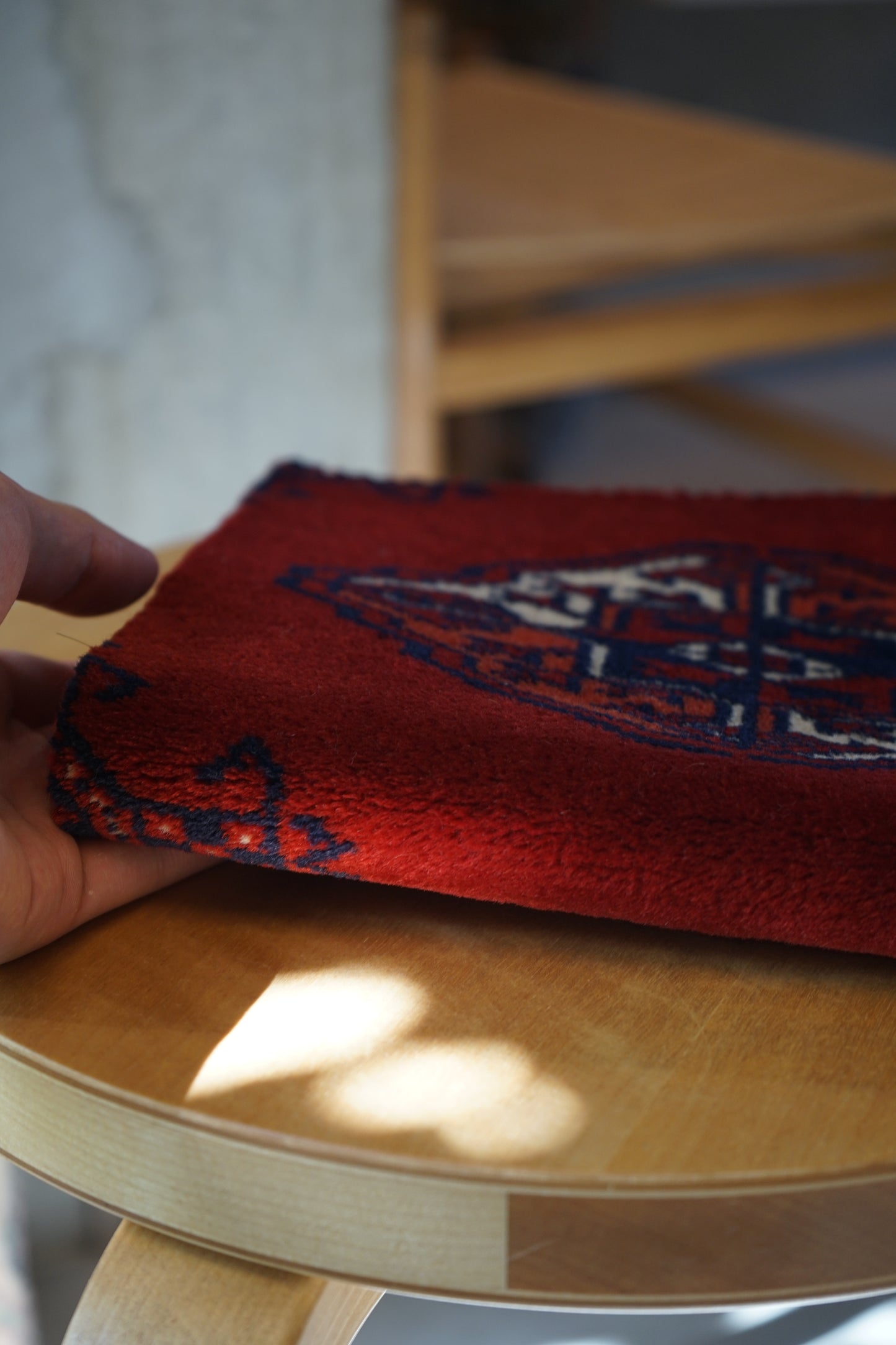 IRAN ANTIQUE TURKMEN RUNNER 1900年代 76.5 × 29 cm No.1