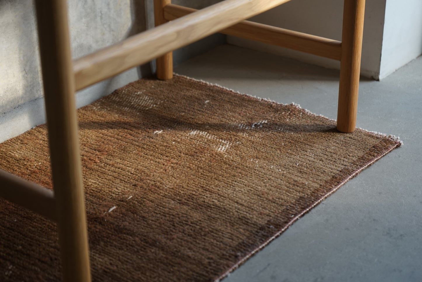 Türkiye Old Oushak Brown Runner size 1970年代 114 × 47 cm No.TR25250