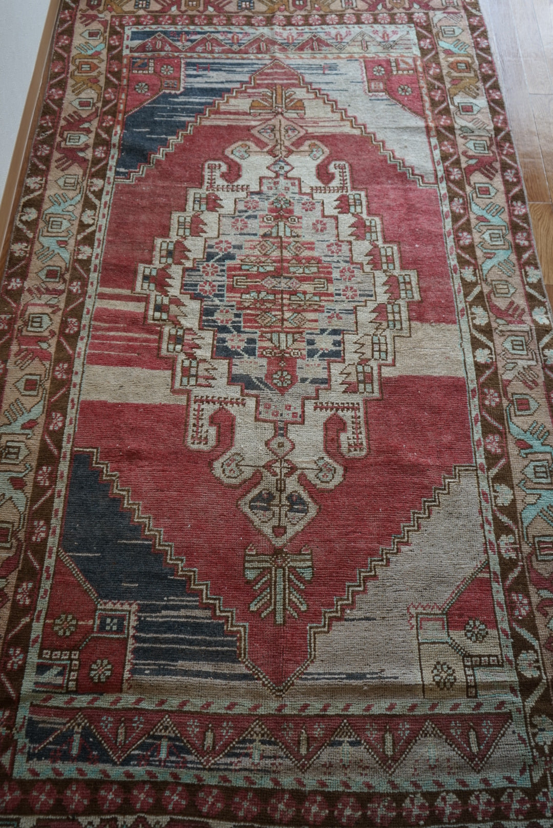 Türkiye Old Kayseri Medallion Modern Color 1970年代 257 × 145 cm No.TR25390