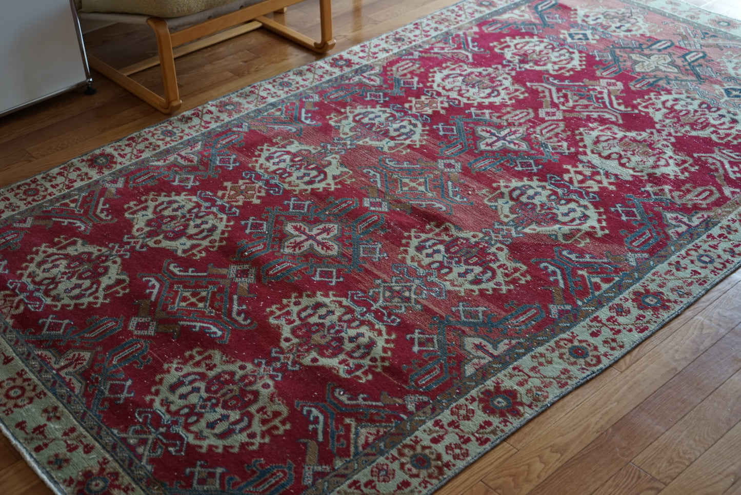Türkiye Old Isparta RosePink 1960年代 251 × 147 cm No.TR25377