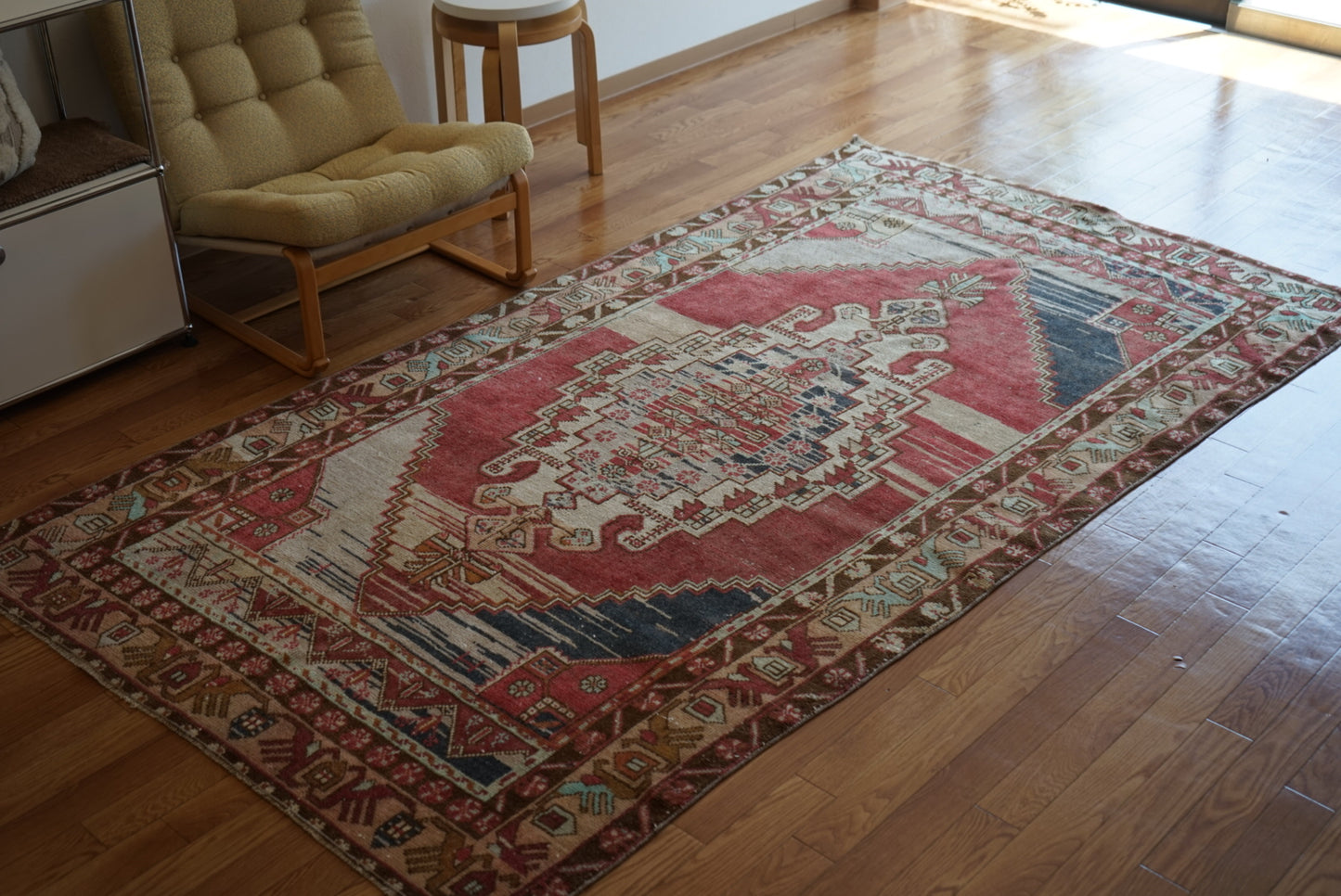 Türkiye Old Kayseri Medallion Modern Color 1970年代 257 × 145 cm No.TR25390