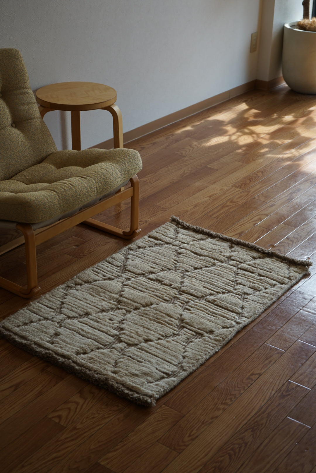 店頭販売 ORIGINAL IRAN QASHQAI KILIM DOORSIZE " DIAMOND " 95 × 65 cm