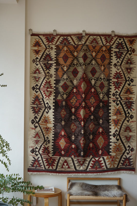 Türkiye Old Kilim 155 × 123 cm No.TR25334