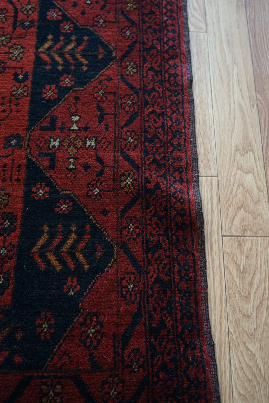 Afghanistan Old Turkmen RichRed 1970年代 177.5 × 142.5 cm No.AF2524