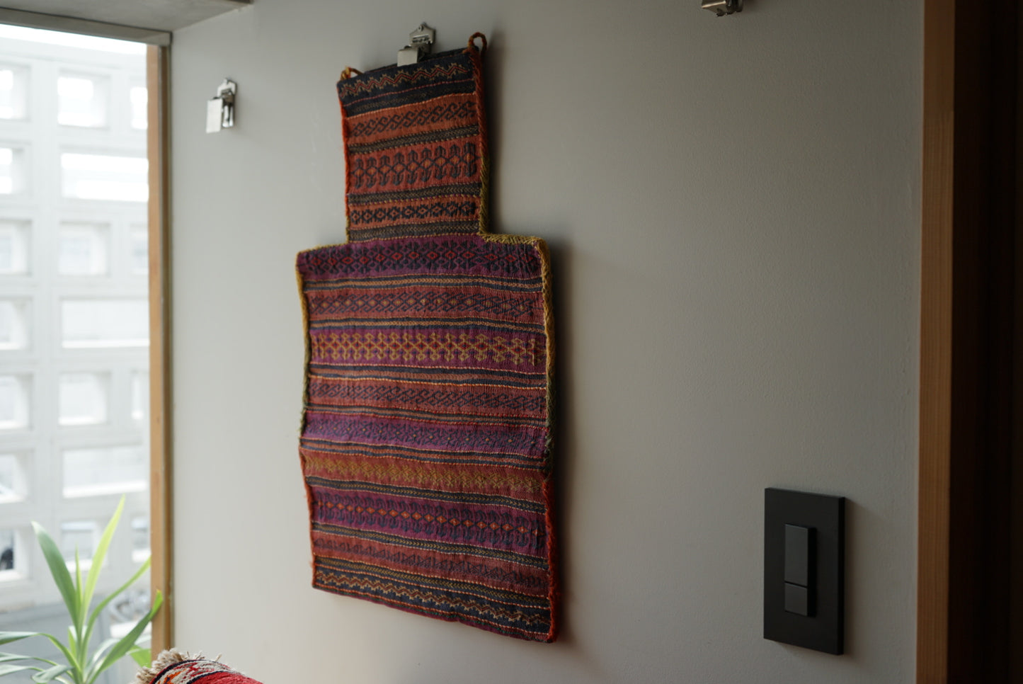 AFGHANISTAN-IRAN OLD QALAI NAW SALT BAG 1980年 56.5 × 40.5 cm