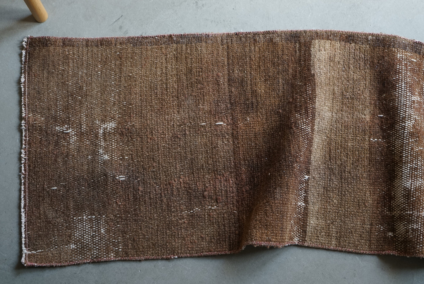 Türkiye Old Oushak Brown Runner size 1970年代 114 × 47 cm No.TR25250