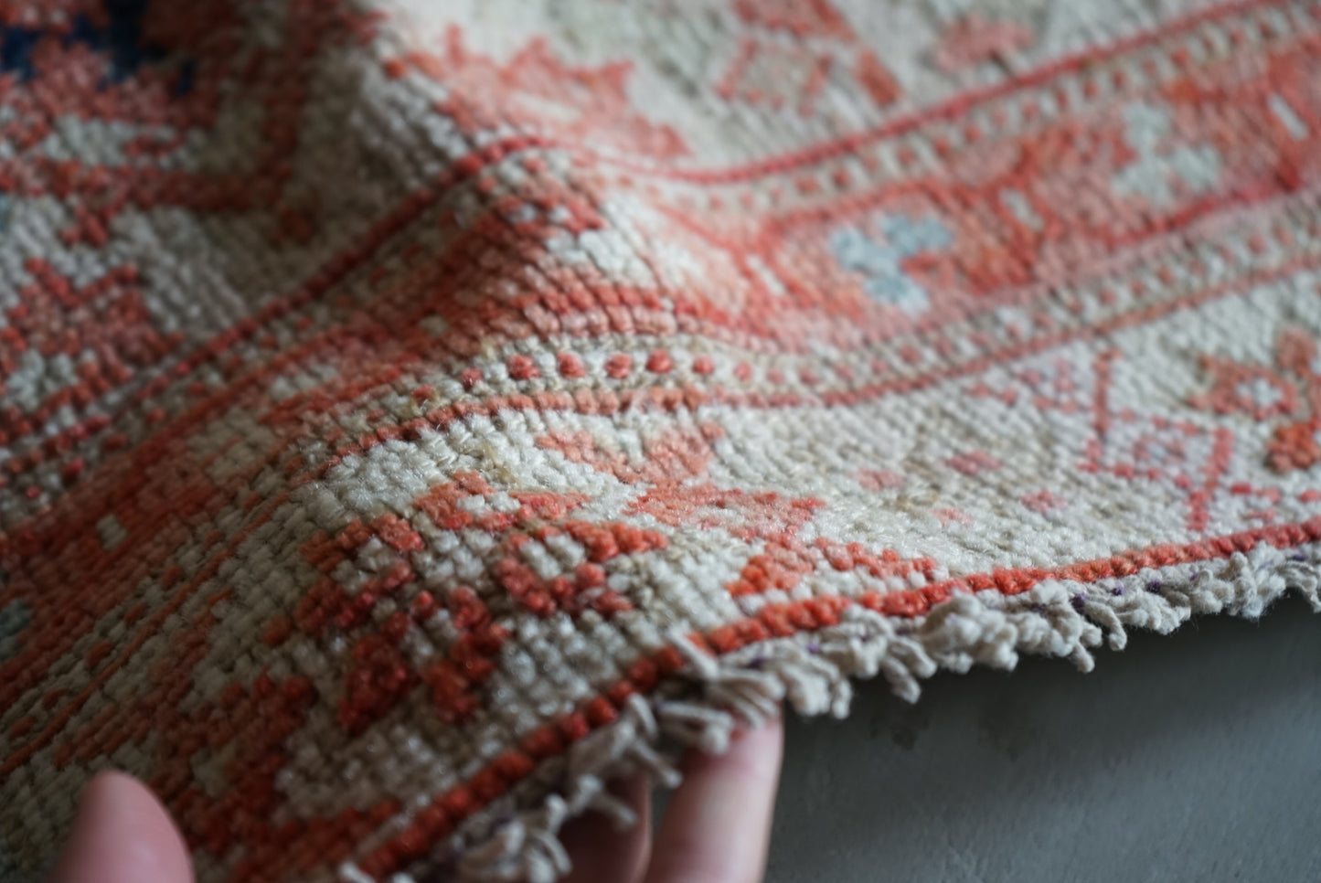 Türkiye Old Oushak Red Small size 1970年代 96.5 × 44 cm No.TR25241