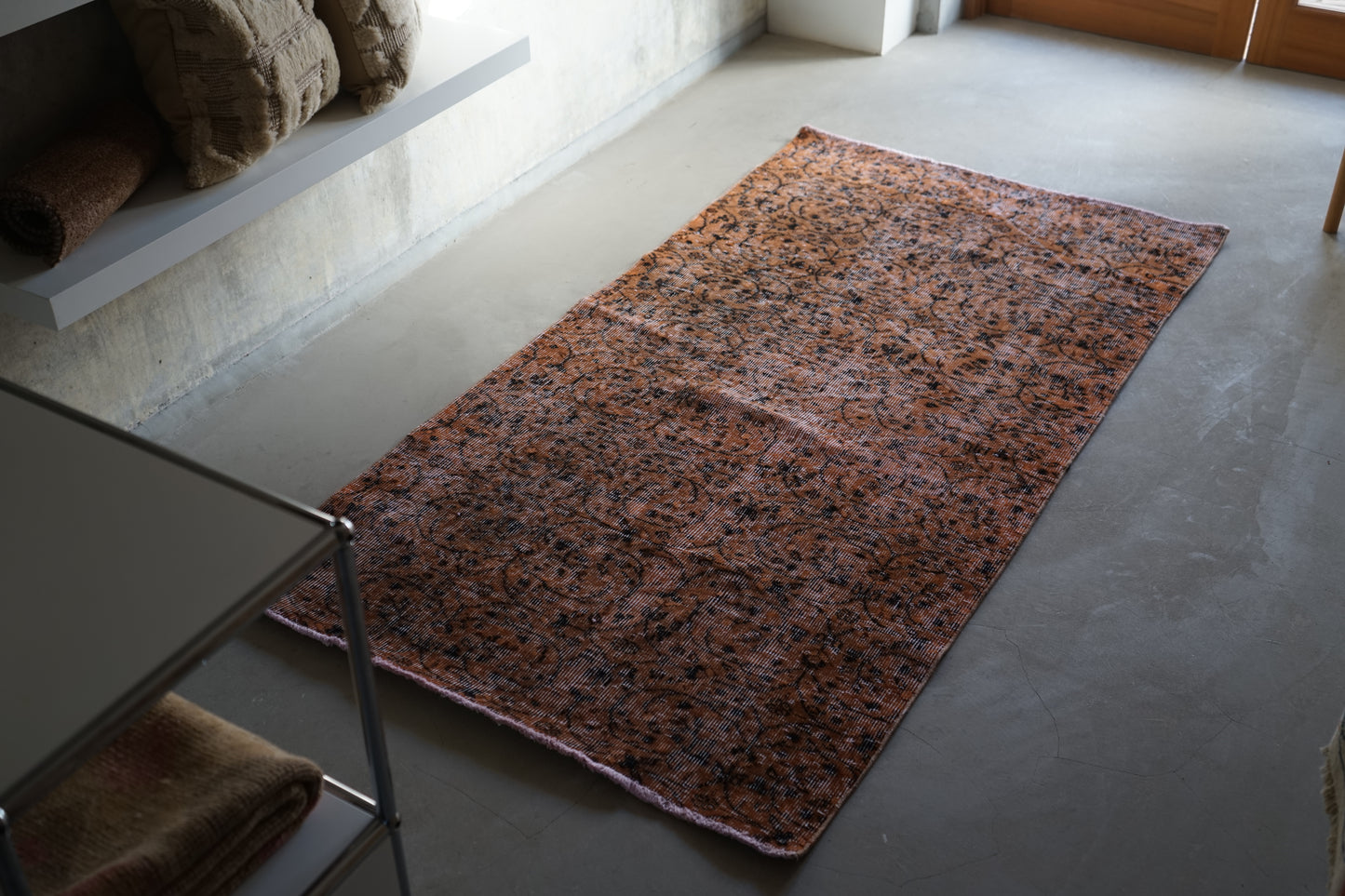 Türkiye Old Isparta Dark Chocolate 1970年代 192 × 100 cm No.TR25224