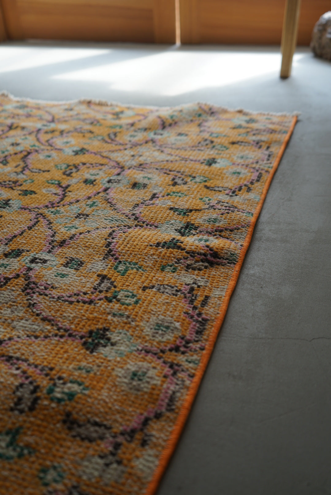 TURKEY OLD ISPARTA CALLOT ORANGE 1970年代 232 × 140 cm No.TR25149