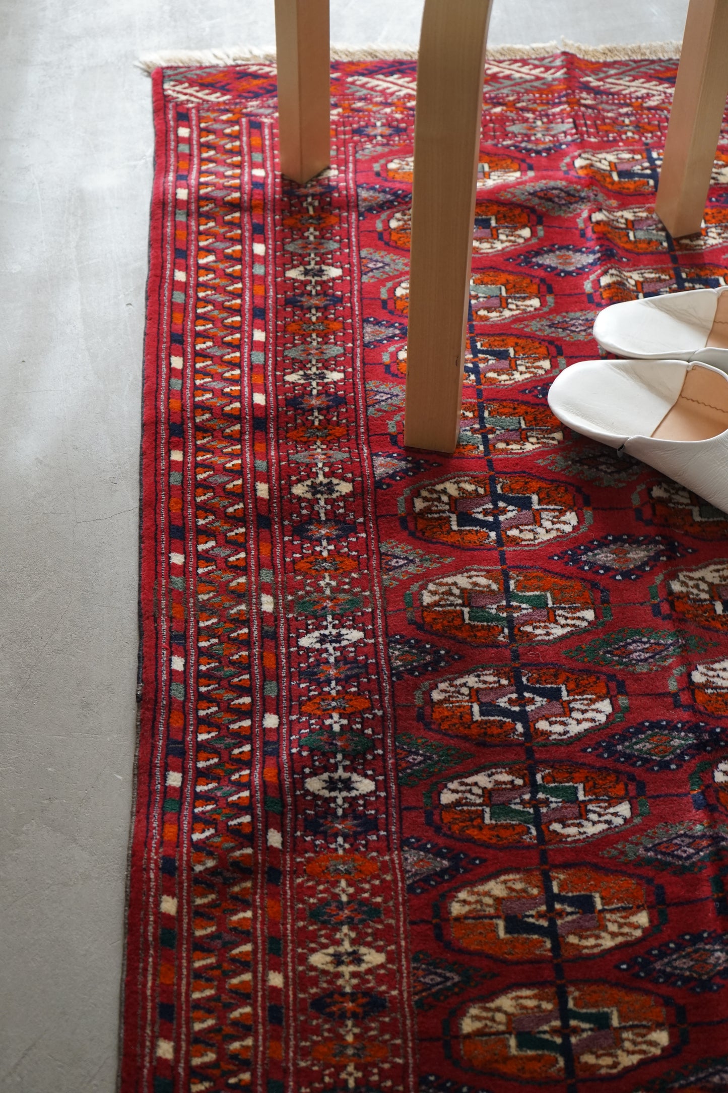 IRAN ANTIQUE TURKMEN YAMUT 1900年代 117 × 78 cm