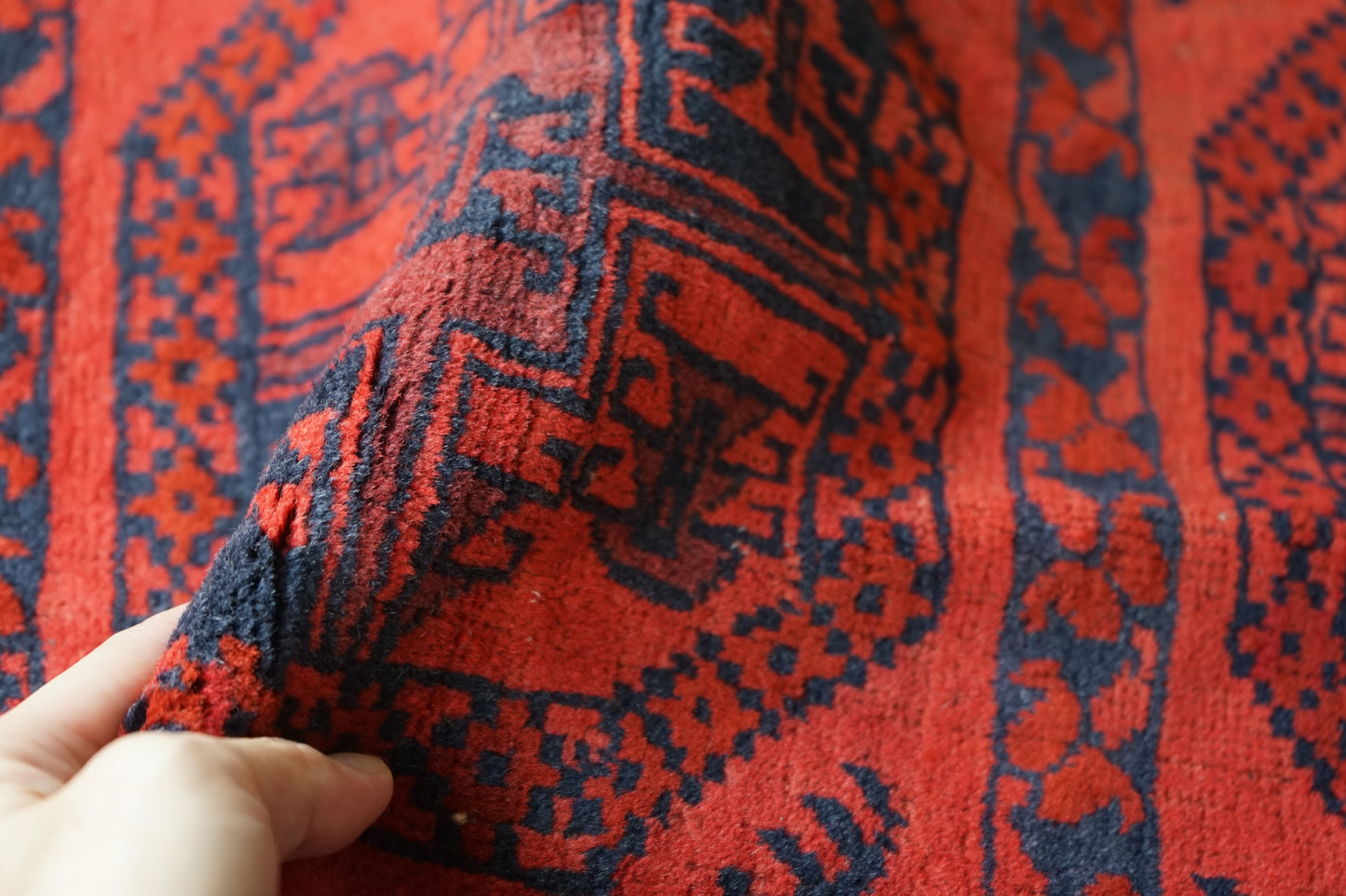 AFGHANISTAN OLD TURKMEN ELEPHANT FOOT 1970年代 112 × 75 cm No.AF2515