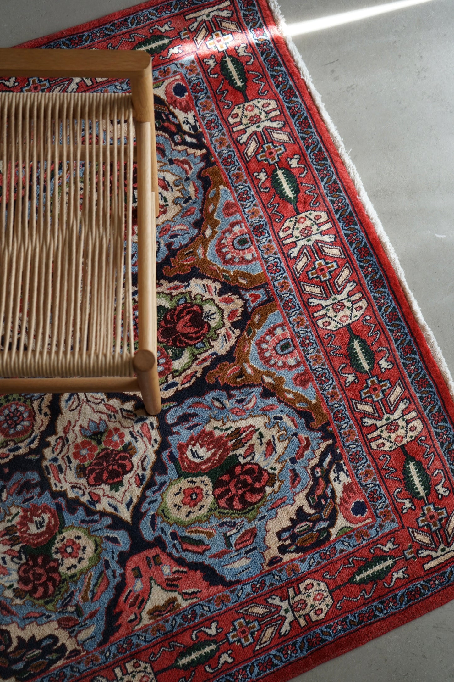 IRAN ANTIQUE BIJAR SANANDAJI MILZA ALI 1920年代 150 × 127 cm