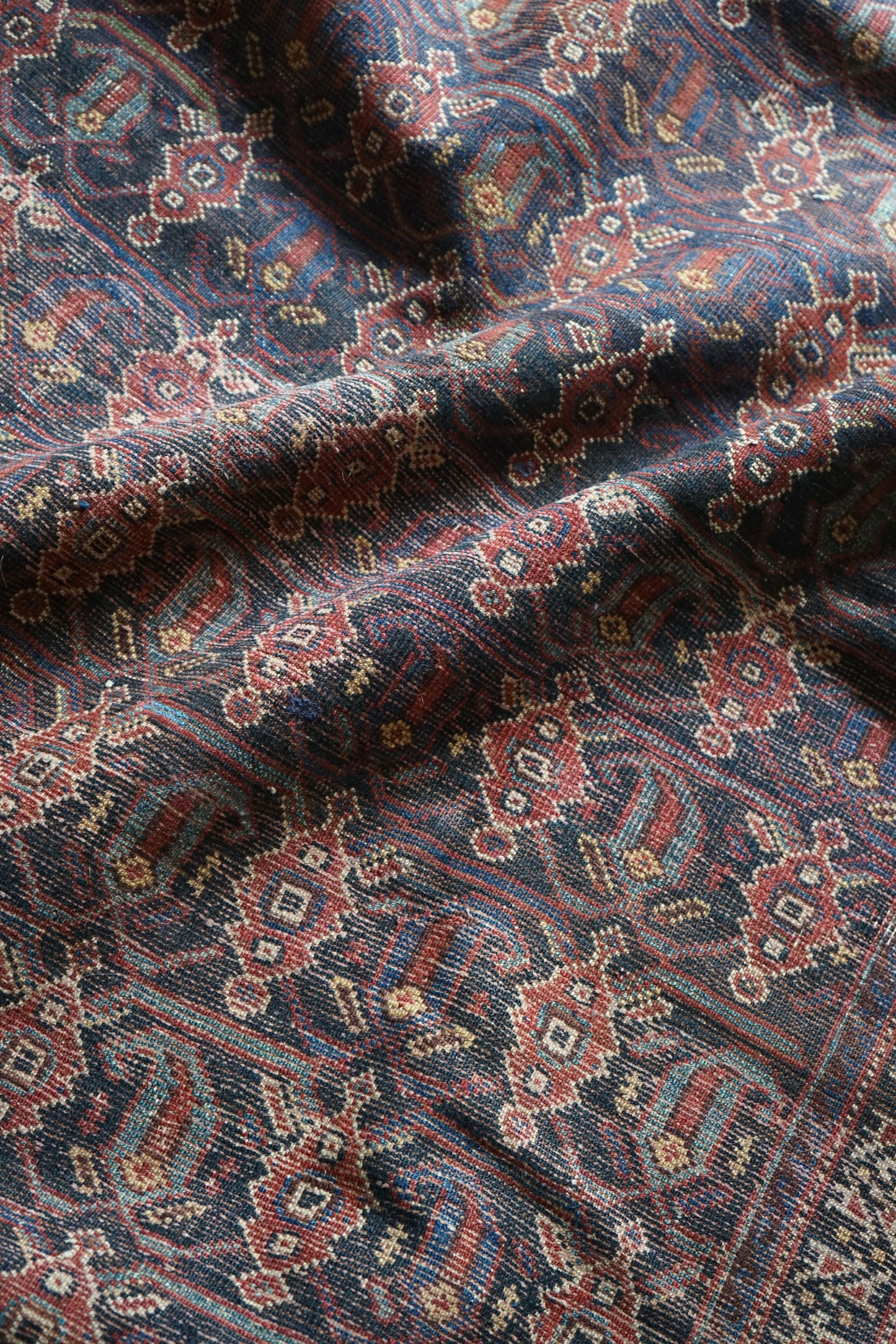 店頭販売 Iran Antique Afshar Boteh Jegheh Bibi Baft IRAN 1770-1790年代 197 × 138 cm