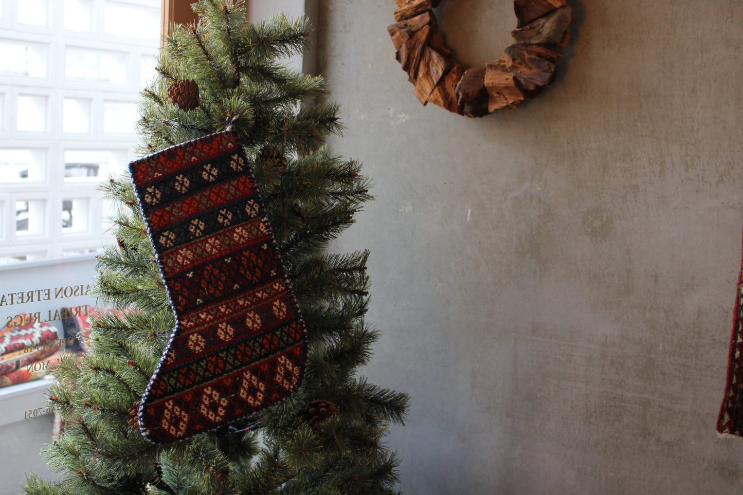 Iran antiques | Christmas Santa Socks 39×25cm No.22