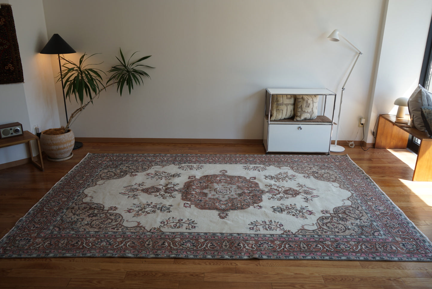 Türkiye Old Isparta Pink Beige 1950-1960年代 312 × 198 cm