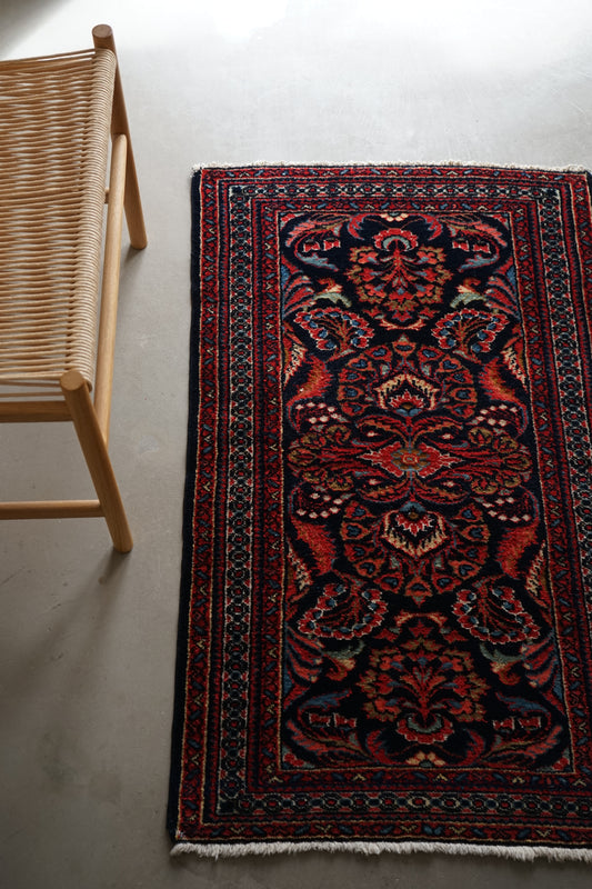 店頭販売 IRAN ANTIQUE LILIAN SAROUK MOHAJERAN FARAHAN 1820年代 118×69cm