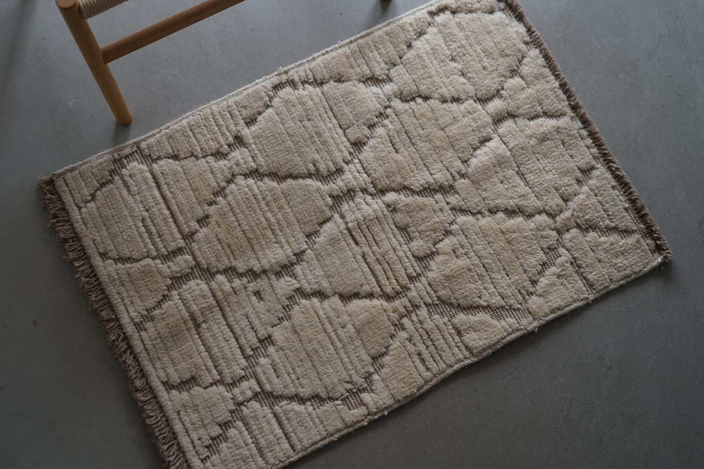 店頭販売 ORIGINAL IRAN QASHQAI KILIM DOORSIZE " DIAMOND " 95 × 65 cm